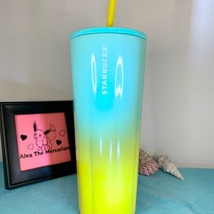 Starbucks Summer 1 Metal Ombré Blue to Yellow